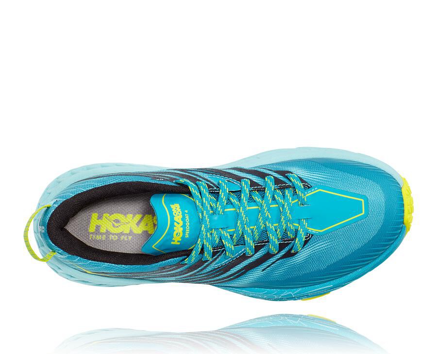 Hoka One One Trail Schoenen Dames - Speedgoat 4 - Turquoise - ON9850641